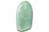 Free-Standing Chatoyant Polished Amazonite - Madagascar #349363-2